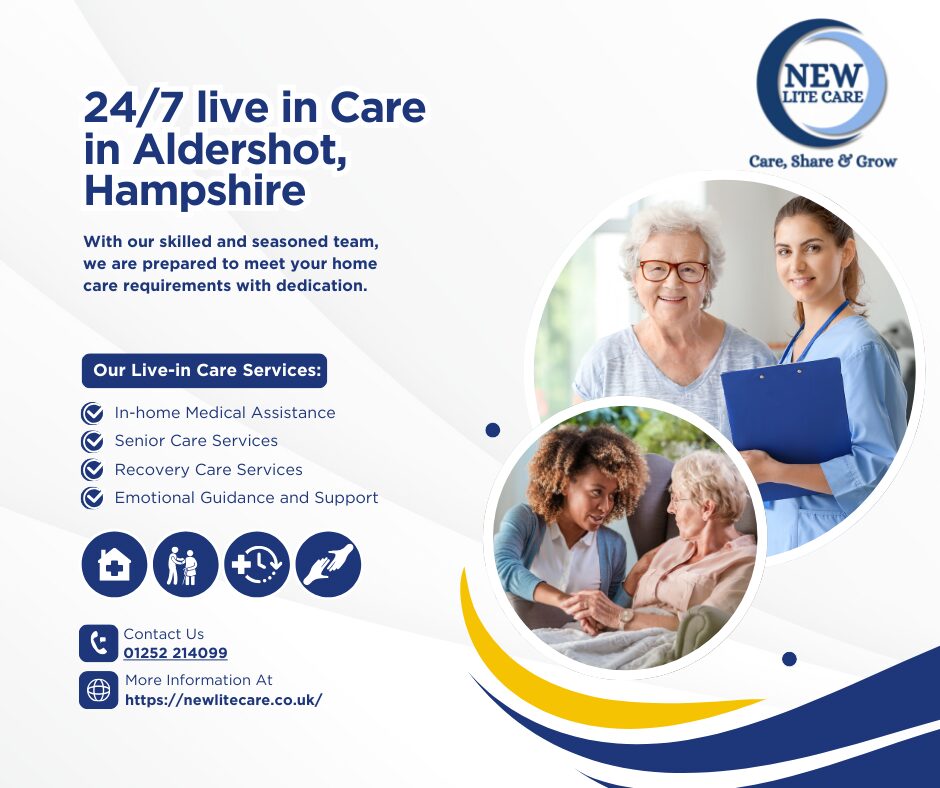 24 hour live-in care agency in Aldershot